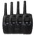 FLOUREON 8 Channel 4 Pack Twin Walkie Talkies UHF400-470MHZ 2-Way Radio 3KM Range Interphone Black – BLACK