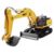 HUINA TOYS 1510 1:16 2.4GHz 11CH RC Alloy Excavator – RTR – DEEP YELLOW