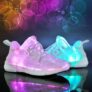 ZEACAVA Male and Female Models All Fiber Optic Light Shoes 7 Colors