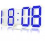 Horloge LED 3D – Bleue