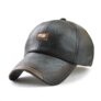 Men&rsquo;S Autumn and Winter New Leather Fashion Simple Wild Baseball Cap