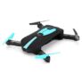 JY018 Mini Foldable RC Pocket Selfie Drone – BNF – BLUE AND BLACK