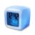 Réveil matin Creative Magic Cube Shaped Table Digital Alarm Clock – WHITE