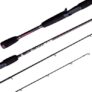 AbuGarcia Black Max Casting Fishing Rod for Freshwater Fishing BMAXC662M – BLACK