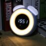 Réveil Intelligent Sensor LED Night Light with Digital Alarm Clock – BLUE