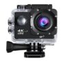 Camera 4K WiFi 2.4G Ultra HD Waterproof with Remote Control Sport Camera EU – BLACK