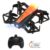 helifar H802 Air Press Altitude Hold Mini Portable RC Quadcopter – ORANGE SINGLE-BATTERY