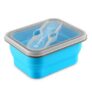 zanmini ZBOX01 Folding Silicone Food Storage Container – BLUE