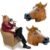 Horse Head Mask Halloween Animal Costume – LIGHT BROWN