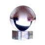 8CM Crystal Sphere Furnishing Articles Photography Lens Glass Ball – Transparent