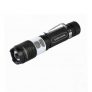ZHISHUNJIA XM-L T6 + COB 3-Mode White + Red Zooming Flashlight – Black – BLACK
