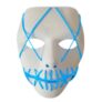 Halloween EL Wire Ghost Mask Cold LED Light Up Neon Mask For Halloween – WHITE
