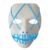 Halloween EL Wire Ghost Mask Cold LED Light Up Neon Mask For Halloween – WHITE