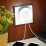 Brelong Creative Dual USB Charger / Night Light – White EU