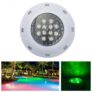 JIAWEN 12W IP68 Waterproof RGB LED Underwater Swimming Pool Light DC 12 – 24V – RGB Color
