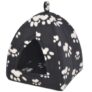 Cat Bed with Stripes Size L – Black L France