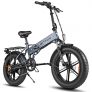 ENGWE EP-2 500W Folding Fat Tire Electric Bike with 48V 12.5Ah Lithium-ion Battery – Dark Grey Germany (entrepot DE)