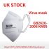 Virus Face Mask FFP2 N95 KN95 KF94 Virus Flu Protection Respirator Mask 4 Ply Mask  – Entrepot France