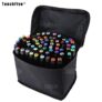 TouchFive Colors Twin Tip Pen Marker Point – BLACK STUDENT DESIGN 60 COLORS