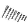 8 Sizes Steel Socket Adapter Power Hex Shank Set – SILVER