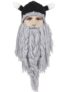 Beard Braid Tassel Embellished Animal Head Hat – BLACK
