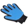 Gant pour brosser les poils Pet Grooming Glove Brush Deshedding Tool – BLUE