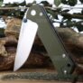 Couteau LAND 910 Plus Liner Lock Pocket Folding Camping Knife – ARMY GREEN