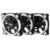 Aigo 3PCS RGB LED APP Control Fan 120mm 6 Pin for Computer – Black