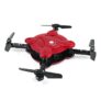 FQ777 FQ17W Foldable Mini RC Pocket Drone – RTF – RED