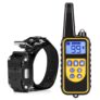 880 Waterproof Remote Control Dog Electric Training Collar – YELLOW AND BLACK EU PLUG