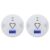 2X Floureon Carbon Monoxide Alarm CO Detector with Human Voice & LED Warning Digital Display Battery Operated Gas Detection – WHITE 2X