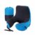 LANGRIA 6-in-1 Long Haul Astronaut Memory Foam Travel Pillow with Detachable Hood Adjustable Neck Size for All Ages Side Elastic Pocket Neck Travel Cushion for Plane Train Car Bus Office (Blue) – BLUE