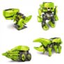 CUTE SUNLIGHT 2125 T4 4 in 1 Solar Dinosaur Robot DIY Kit – GREEN