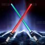 YWXLight Double Sided RGB LED Light Sword 2PCS – SILVER