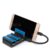 MAD GIGA HY – HB8528U3 – B 4-Port USB 3.0 Data Hub – BLACK AND BLUE 4-PORT + US PLUG