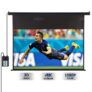 Excelvan 120-inch 16:9 1.2 Gain Wall Ceiling Electric Motorized HD Projector Screen with Remote Control Up and Down for Home and Office – BLACK EU