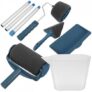 Multifunction DIY Paint Roller Brush Tools Kit – Peacock Blue