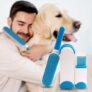 Clothes Pets Hair Remover Brush 2 Set – Blue