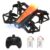 helifar H802 Air Press Altitude Hold Mini Portable RC Quadcopter – ORANGE DUAL-BATTERY