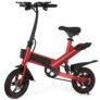 GUANGYA Y1 Smart Folding Bike Moped Electric Bike E-bike – RED EU PLUG