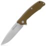 FURA GEAR D2 Steel Blade Liner Lock Folding Knife – Dark Khaki