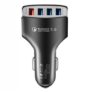 4 Ports QC3.0 Fast Charging Car Charger – ASH GRAY