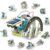 13 in 1 Kids DIY Assembled Solar Robot Toys – WHITE