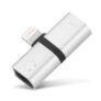 8 Pin Audio and Charging Female Sockets to Male Port Adapter – SILVER