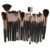 Professional Fiber Makeup Brushes Collection 25pcs