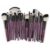 Professional Fiber Makeup Brushes Collection 25Pcs