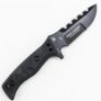 HX OUTDOORS D – 141 Outdoor 58HRC Straight Knife – BLACK