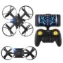 helifar H816 720P WiFi FPV Altitude Hold Foldable RC Quadcopter – BLACK ONE-HANDED CONTROLLER