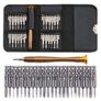 25 in 1 Screwdriver Hand Tools Kit Repair Leather Wallet Set – Black