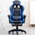 E-Sports Gaming Chair with Steel Feet Support – BLUE ORCHID